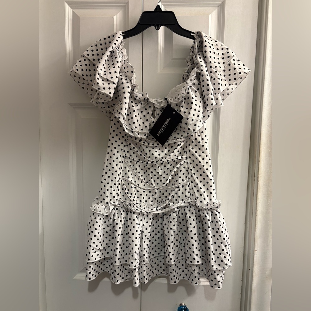 Pretty Little Thing polka dot dress
